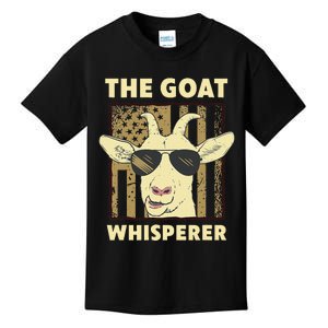 The Goat Whisperer Design For  Farmer Goat Lover Kids T-Shirt