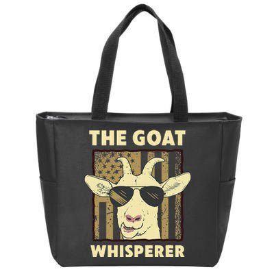 The Goat Whisperer Design For  Farmer Goat Lover Zip Tote Bag