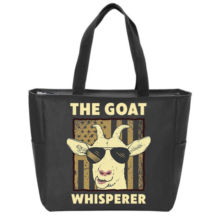 The Goat Whisperer Design For  Farmer Goat Lover Zip Tote Bag