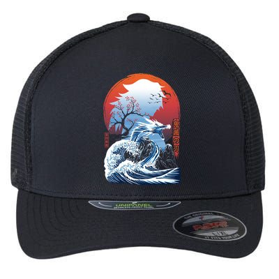 The Great Water Dragon Flexfit Unipanel Trucker Cap