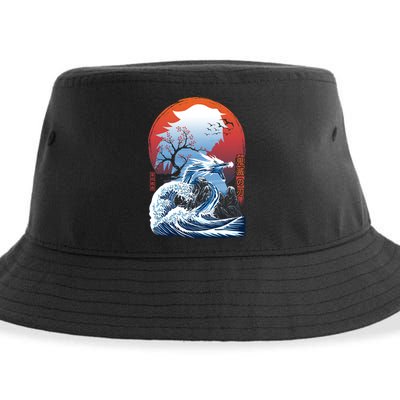 The Great Water Dragon Sustainable Bucket Hat