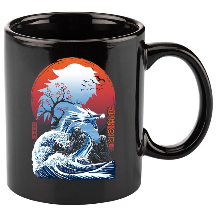 The Great Water Dragon 11oz C Handle Ceramic Mug