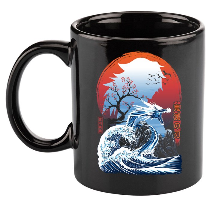 The Great Water Dragon 11oz C Handle Ceramic Mug
