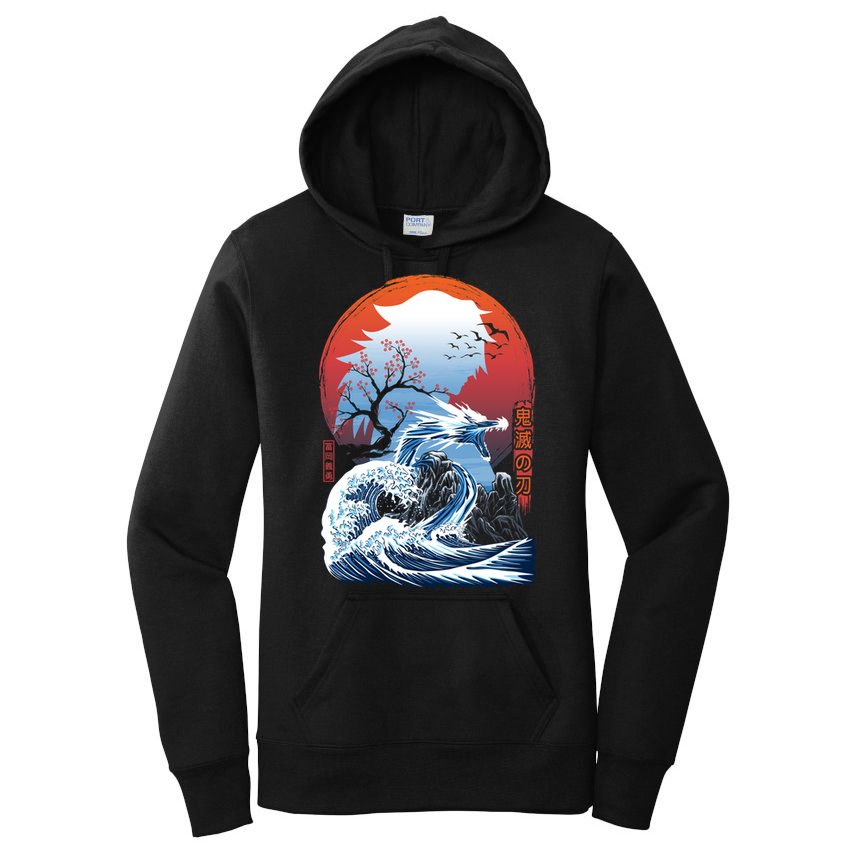 The Great Water Dragon Women's Pullover Hoodie