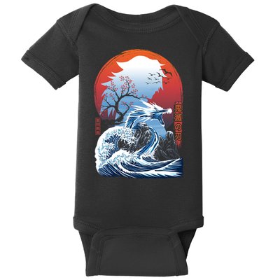 The Great Water Dragon Baby Bodysuit