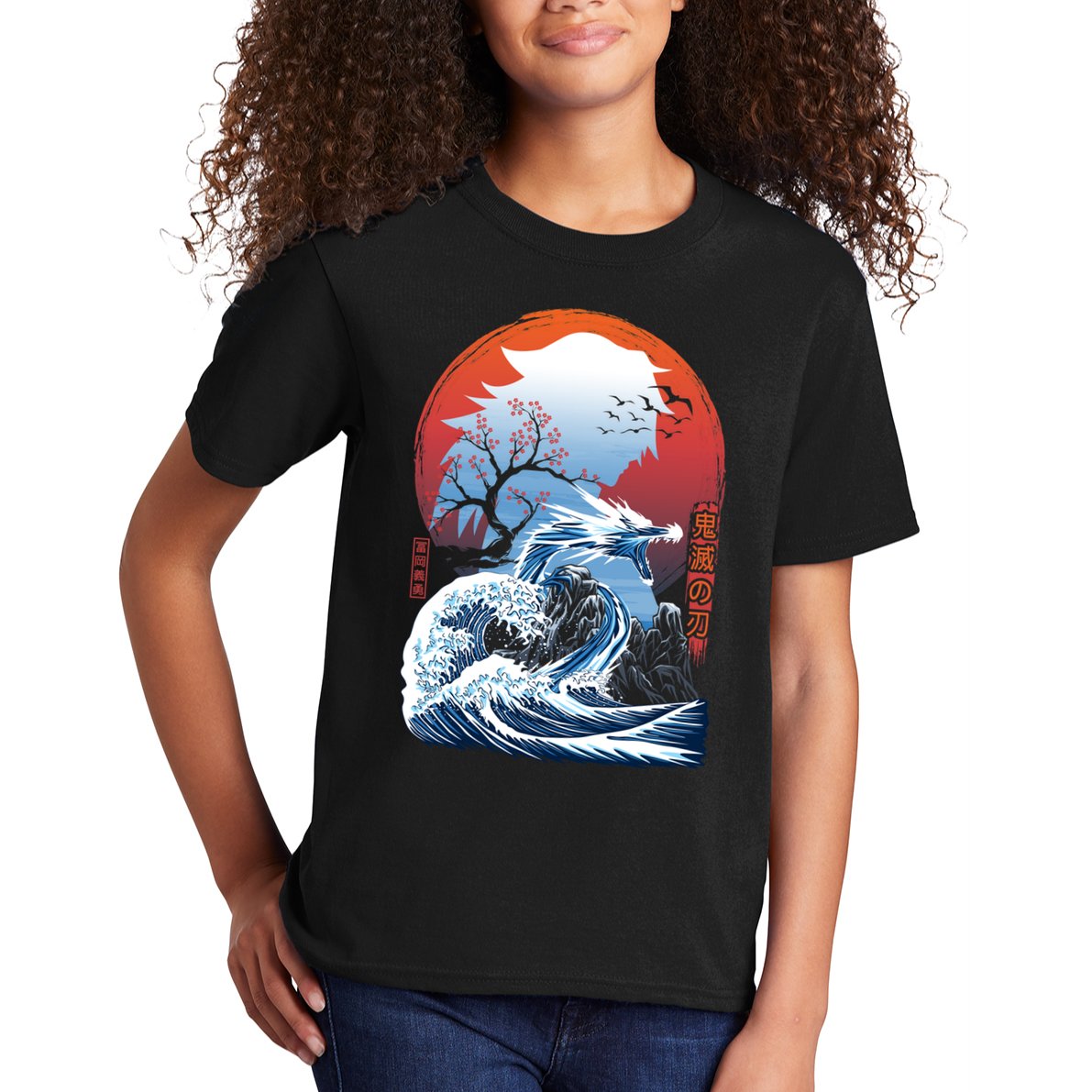 The Great Water Dragon Kids T-Shirt