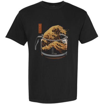 The Great Wave Of Coffee Garment-Dyed Heavyweight T-Shirt