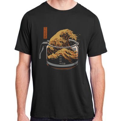 The Great Wave Of Coffee Adult ChromaSoft Performance T-Shirt