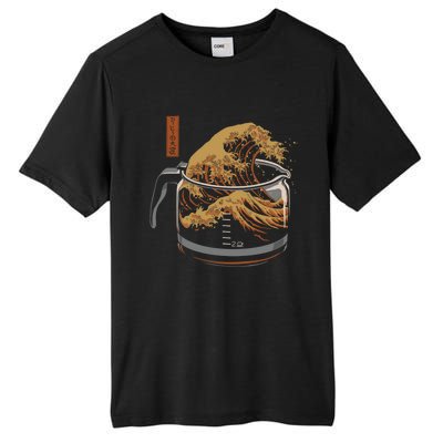 The Great Wave Of Coffee Tall Fusion ChromaSoft Performance T-Shirt