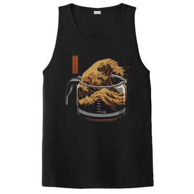 The Great Wave Of Coffee PosiCharge Competitor Tank