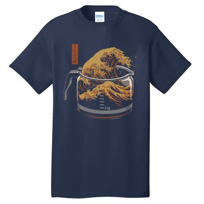 The Great Wave Of Coffee Tall T-Shirt