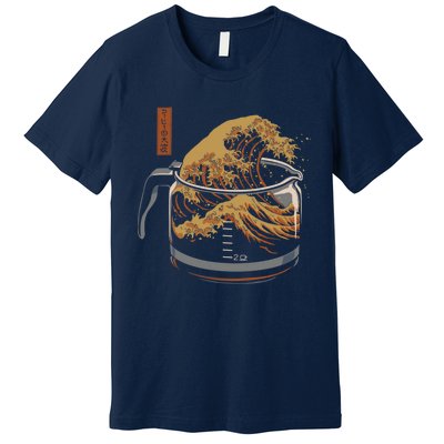 The Great Wave Of Coffee Premium T-Shirt