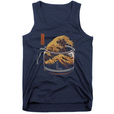 The Great Wave Of Coffee Tank Top