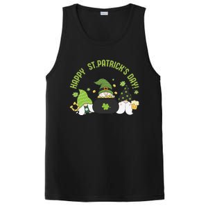 Three Gnomes With Shamrock Happy St Patrick's Day PosiCharge Competitor Tank