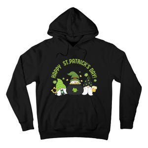 Three Gnomes With Shamrock Happy St Patrick's Day Tall Hoodie