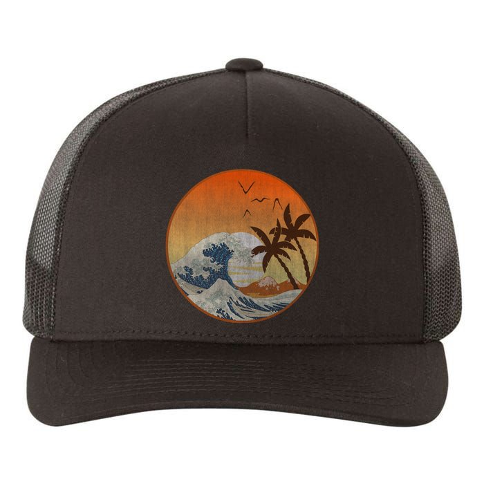 The Great Wave Off Kanagawa Yupoong Adult 5-Panel Trucker Hat