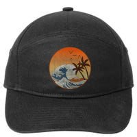 The Great Wave Off Kanagawa 7-Panel Snapback Hat