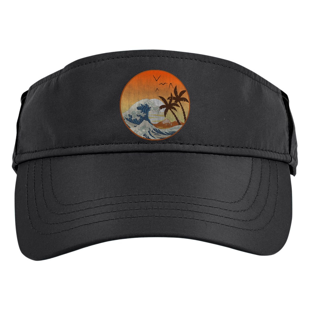 The Great Wave Off Kanagawa Adult Drive Performance Visor