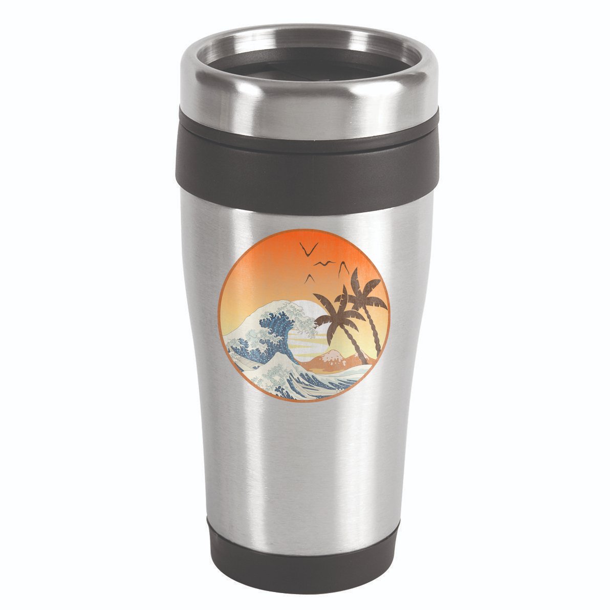The Great Wave Off Kanagawa 16oz Travel Tumbler