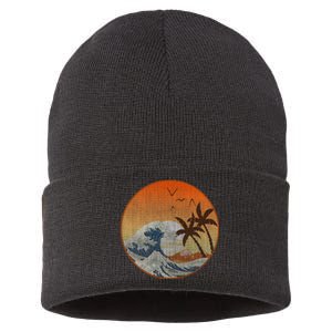 The Great Wave Off Kanagawa Sustainable Knit Beanie