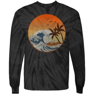 The Great Wave Off Kanagawa Tie-Dye Long Sleeve Shirt