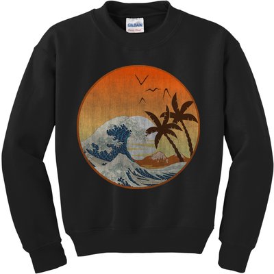 The Great Wave Off Kanagawa Kids Sweatshirt