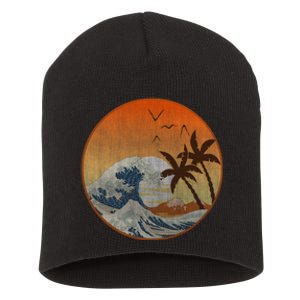 The Great Wave Off Kanagawa Short Acrylic Beanie