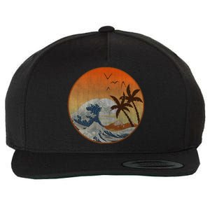 The Great Wave Off Kanagawa Wool Snapback Cap