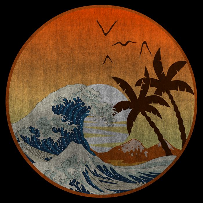 The Great Wave Off Kanagawa Zip Tote Bag