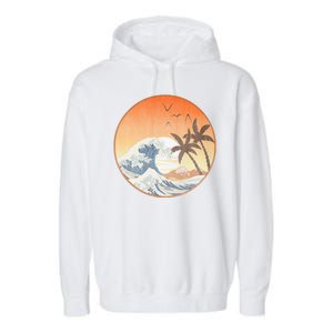 The Great Wave Off Kanagawa Garment-Dyed Fleece Hoodie