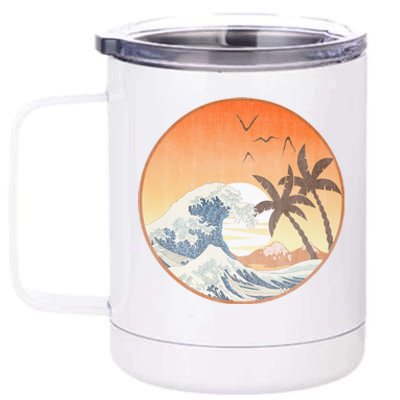 The Great Wave Off Kanagawa 12 oz Stainless Steel Tumbler Cup