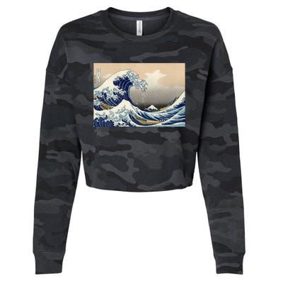 The Great Wave Off Kanagawa Copy Cropped Pullover Crew