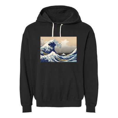 The Great Wave Off Kanagawa Copy Garment-Dyed Fleece Hoodie