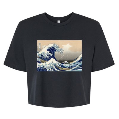 The Great Wave Off Kanagawa Copy Bella+Canvas Jersey Crop Tee