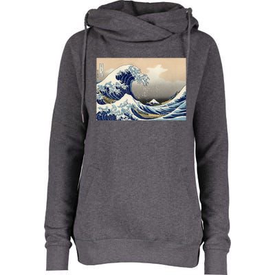 The Great Wave Off Kanagawa Copy Womens Funnel Neck Pullover Hood