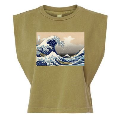 The Great Wave Off Kanagawa Copy Garment-Dyed Women's Muscle Tee