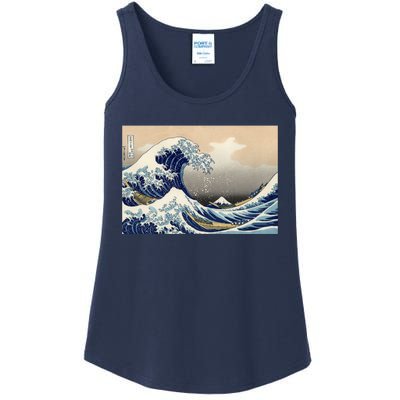 The Great Wave Off Kanagawa Copy Ladies Essential Tank