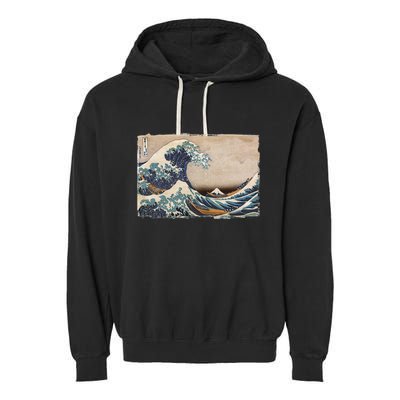 The Great Wave Off Kanagawa Garment-Dyed Fleece Hoodie