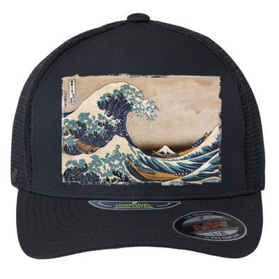 The Great Wave Off Kanagawa Flexfit Unipanel Trucker Cap