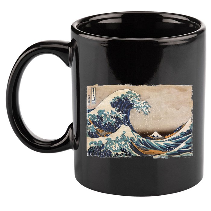 The Great Wave Off Kanagawa 11oz C Handle Ceramic Mug