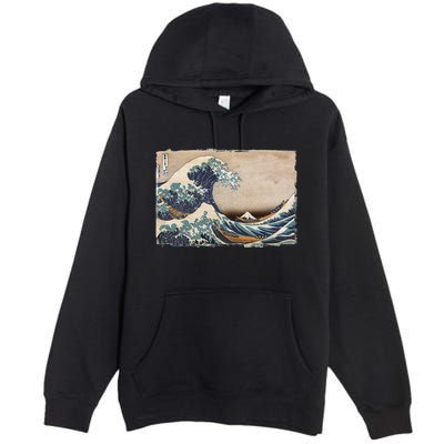 The Great Wave Off Kanagawa Premium Pullover Hoodie