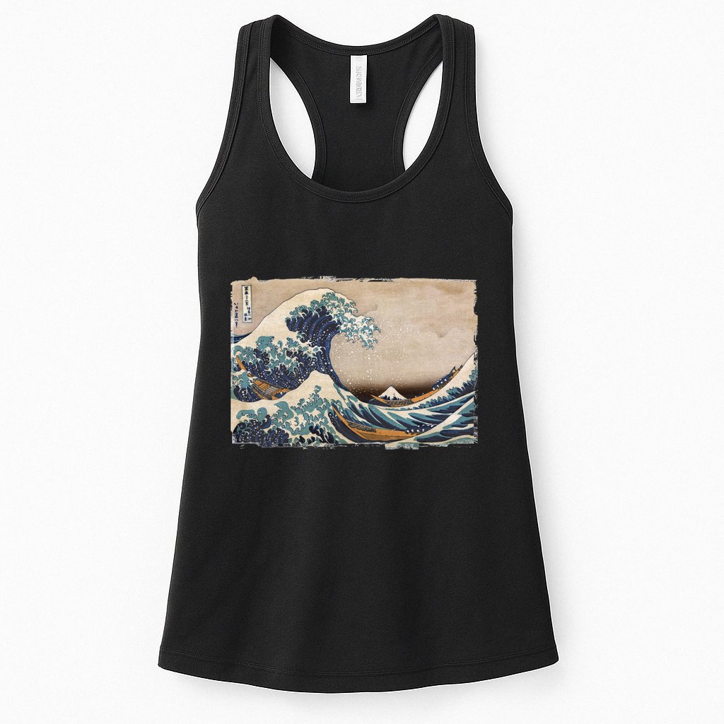 The Great Wave Off Kanagawa Womens Tank Top