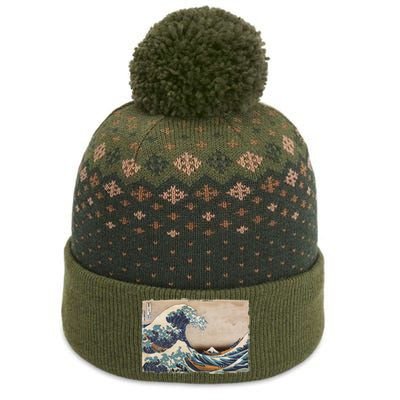 The Great Wave Off Kanagawa The Baniff Cuffed Pom Beanie