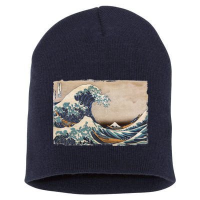 The Great Wave Off Kanagawa Short Acrylic Beanie