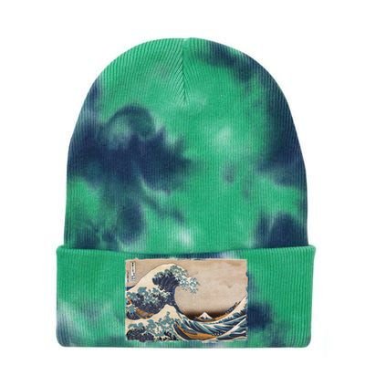 The Great Wave Off Kanagawa Tie Dye 12in Knit Beanie