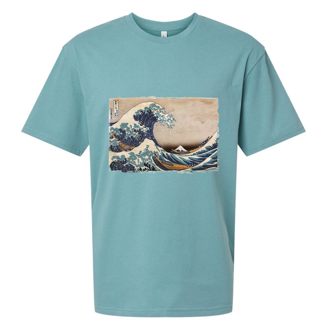 The Great Wave Off Kanagawa Sueded Cloud Jersey T-Shirt