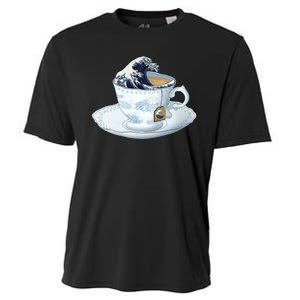 Tea Great Wave Off Kanagawa Cooling Performance Crew T-Shirt