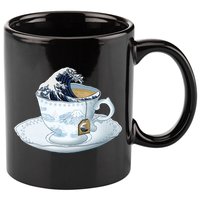 Tea Great Wave Off Kanagawa 11oz C Handle Ceramic Mug