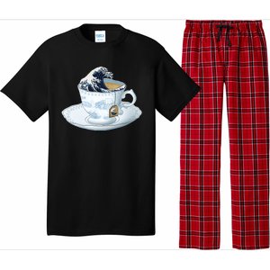 Tea Great Wave Off Kanagawa Pajama Set