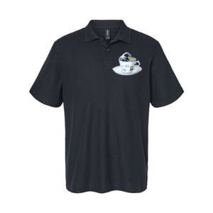 Tea Great Wave Off Kanagawa Softstyle Adult Sport Polo